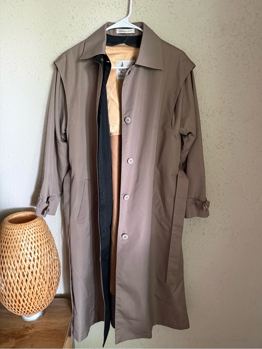 Vintage Misty Harbor Wool Longline Trench